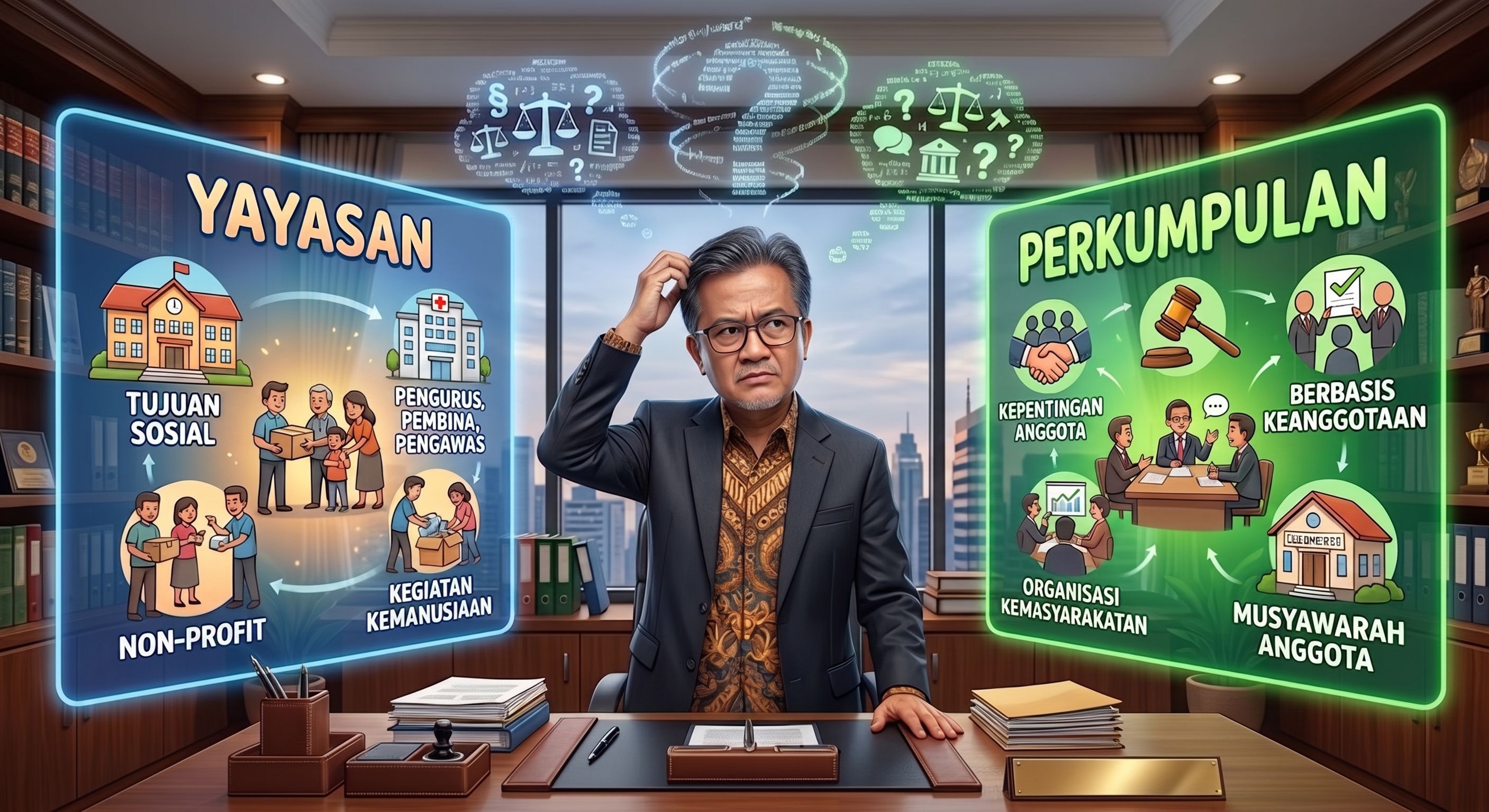 Perkumpulan vs Yayasan: Perbedaan Struktur dan Tujuan Hukum